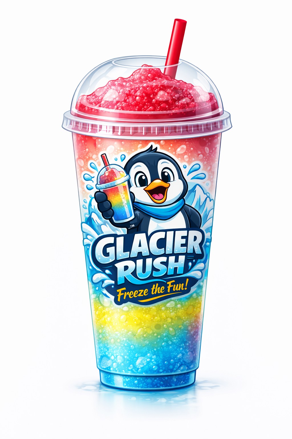 Glacier Rush cup artwork